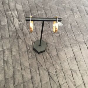 Gold hoop earrings